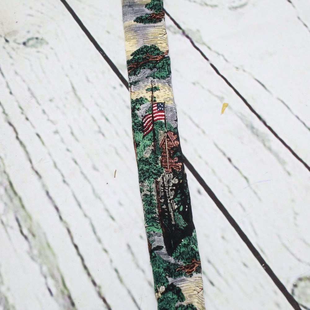 Vintage Tango By Max Raab Silk Fishing Neck Tie - Picture 4 of 8